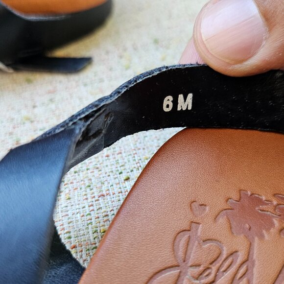 Jellypop Women Serayah Flat Sandal Faux Leather Black Sandals Size 6 - Picture 10 of 10